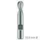 MAYKESTAG HSS-Co8 Slot End Mill With Radius 10mm Short Series 2 Flute Centre Cutting