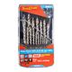 Precision-max Step Point 19pce Drill Set 1-10mm X 0.5mm