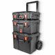 Plastic Tool Box Storage Station 3 Tier With Wheels