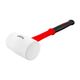 Hammer Rubber Mallet 450g (16oz) Fibreglass Handle White Non-marking