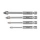 Glass & Tile Drill 4 Flute Set 4pc 4/5/6/8mm In Plastic Case