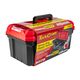 Heavy Duty Plastic Tool Box With Organizer Red/black 415mm